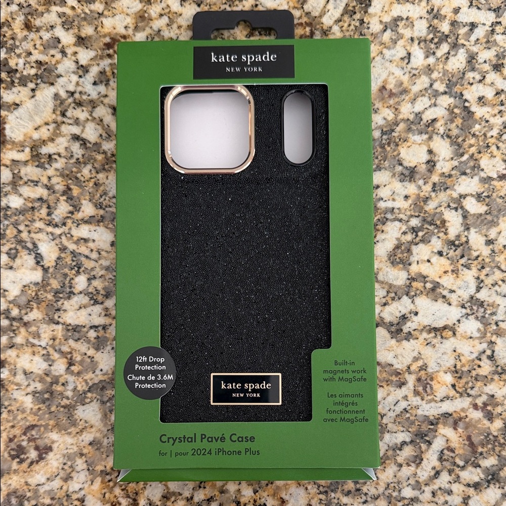 Kate Spade Black Crystal Pavé iPhone Case for IPhone 17 Pro Max